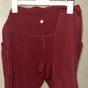 lululemon athletica Burgundy Leggings